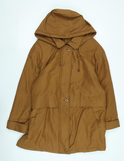 Womens UK Size M Bonmarché Brown Parka Coat