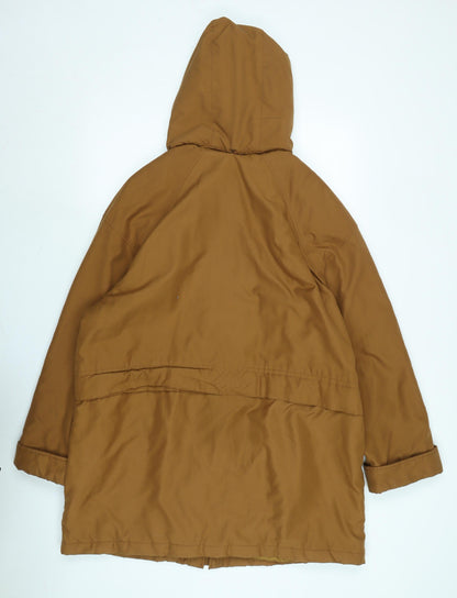 Womens UK Size M Bonmarché Brown Parka Coat