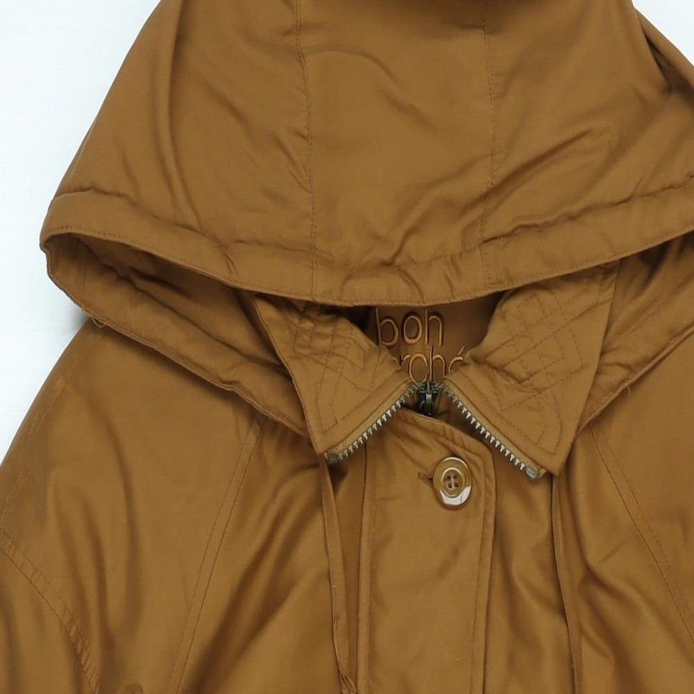 Womens UK Size M Bonmarché Brown Parka Coat