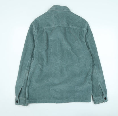 Womens UK Size S marks Blue Basic Button-Up
