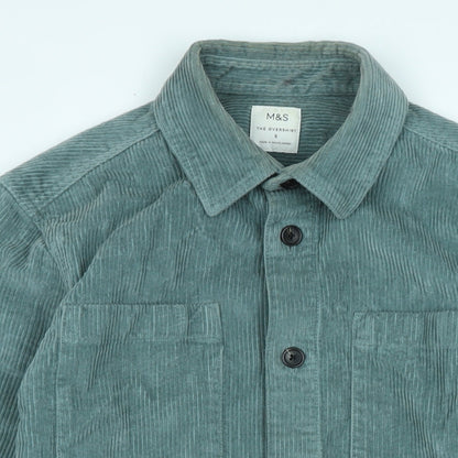 Womens UK Size S marks Blue Basic Button-Up