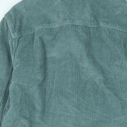 Womens UK Size S marks Blue Basic Button-Up