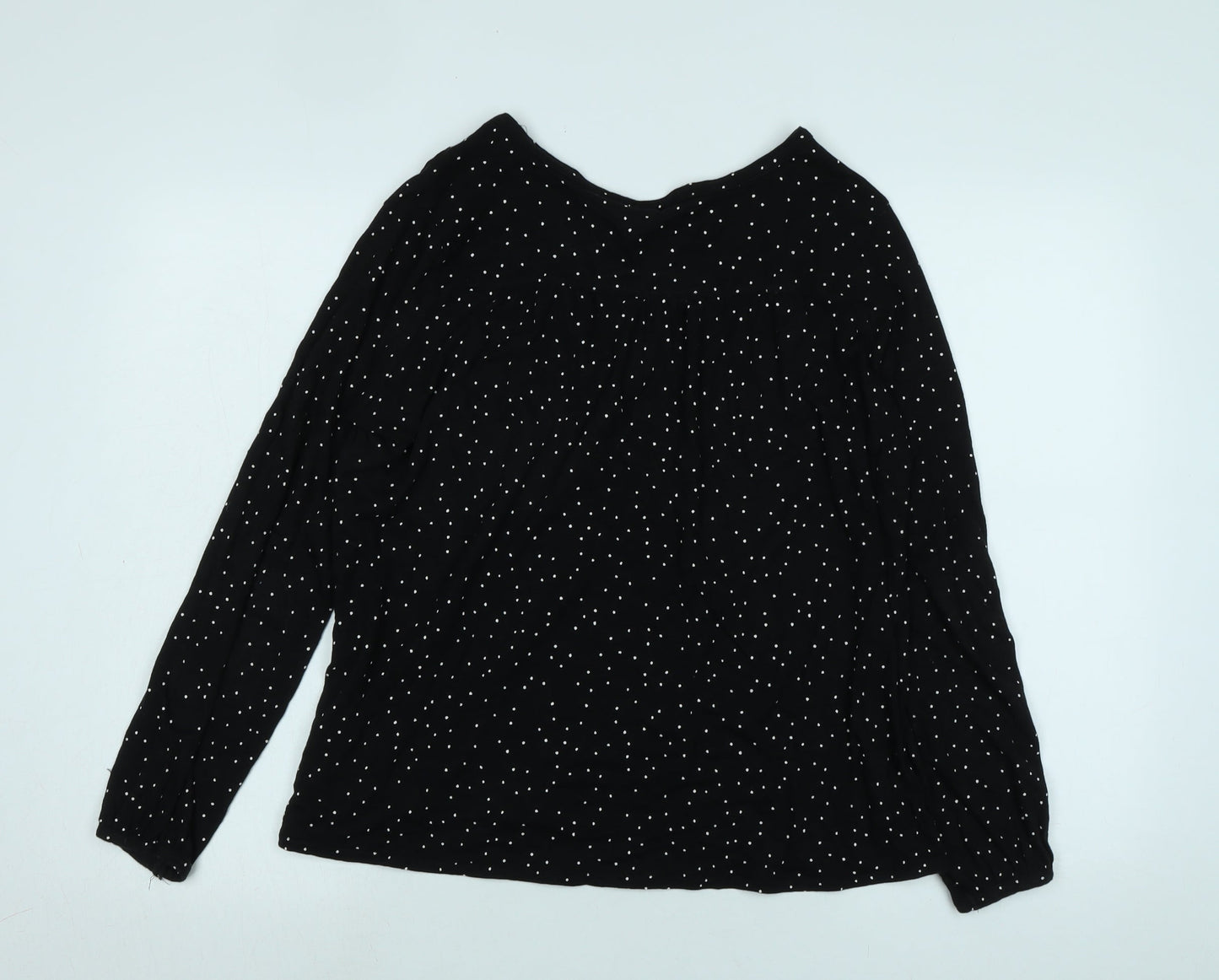 Womens UK Size M H&M Black Basic T-Shirt