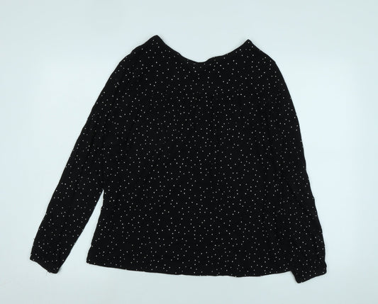 Womens UK Size M H&M Black Basic T-Shirt