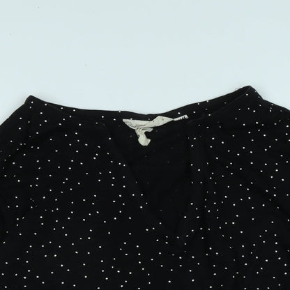 Womens UK Size M H&M Black Basic T-Shirt