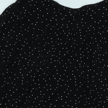 Womens UK Size M H&M Black Basic T-Shirt