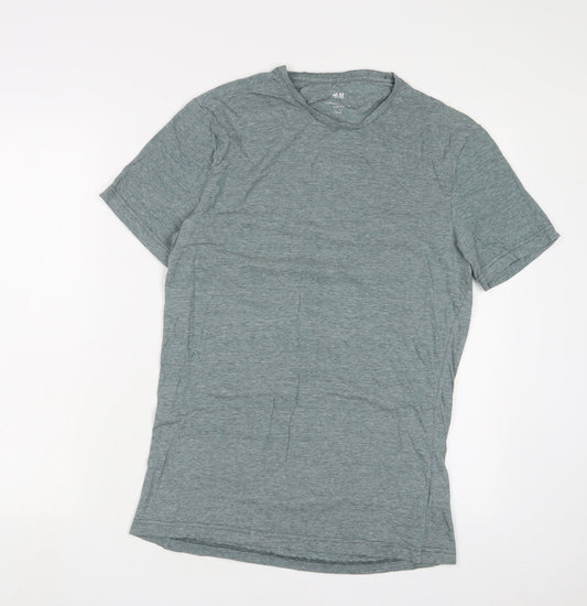 Mens UK Size M H&M Green  T-Shirt