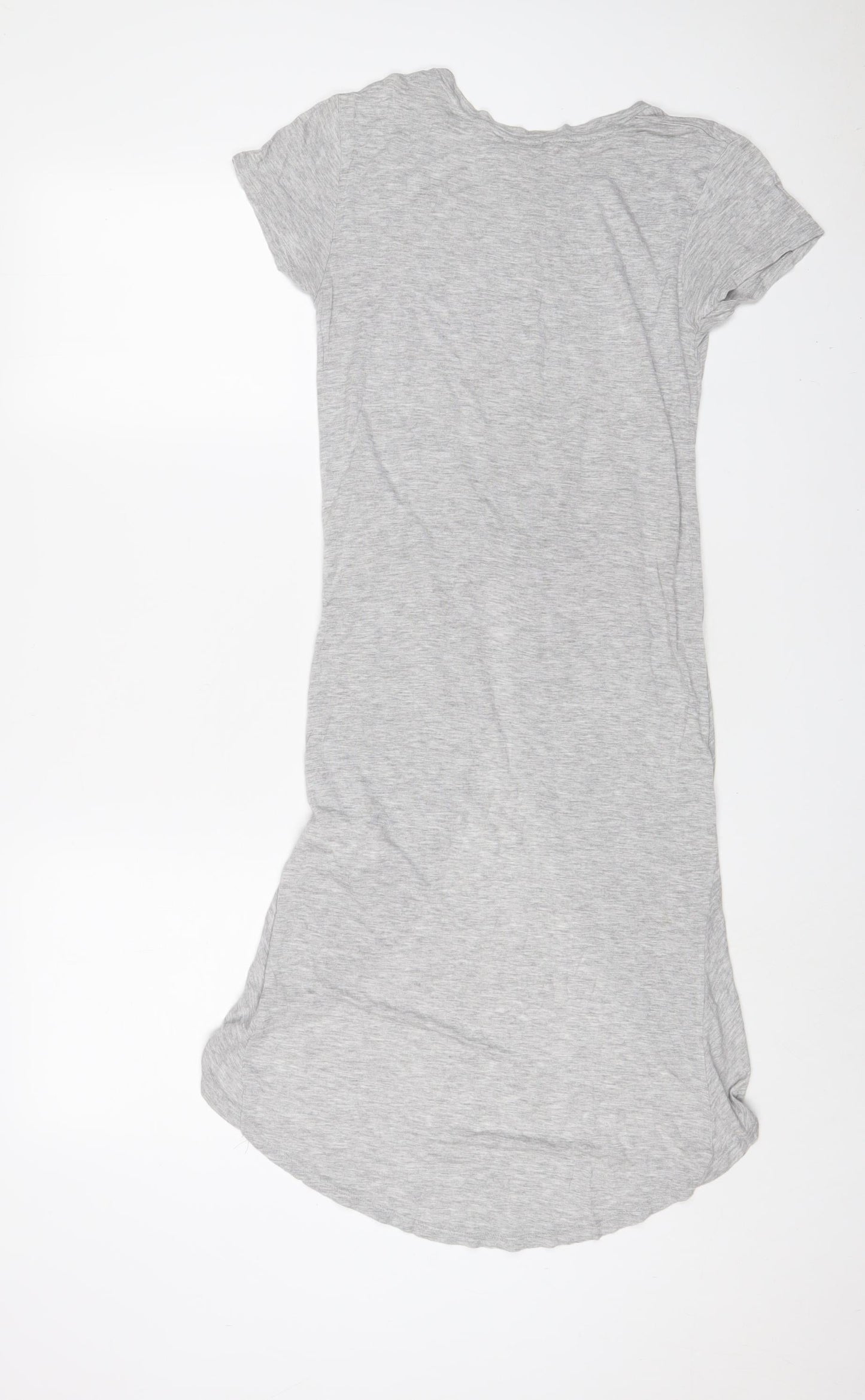 Womens UK Size S Zara Grey Tunic T-Shirt