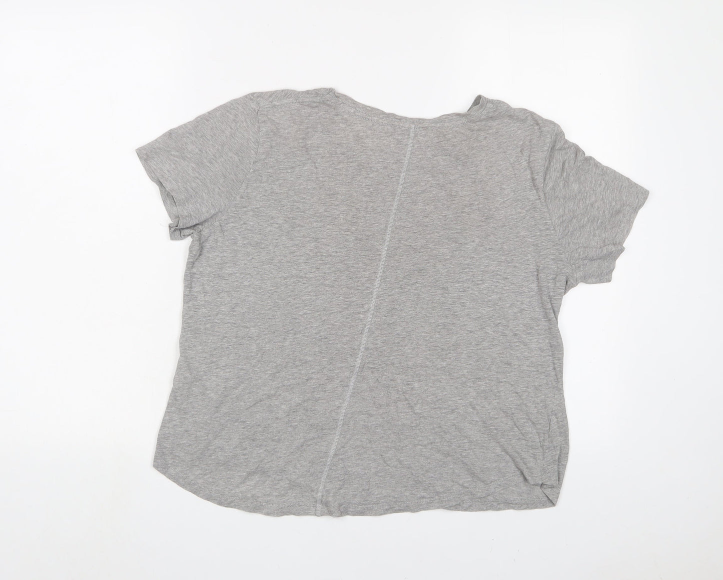 Womens UK Size 14 Marks and Spencer Grey Basic T-Shirt