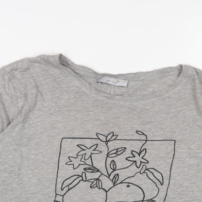 Womens UK Size 14 Marks and Spencer Grey Basic T-Shirt