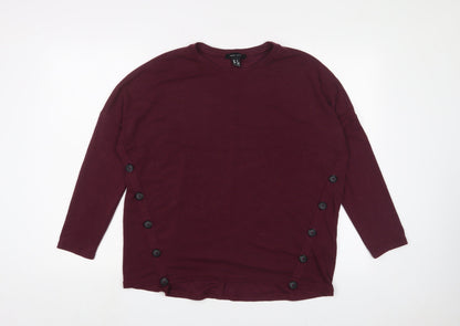 Womens UK Size 8 New Look Red Pullover Jumper