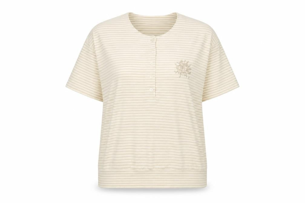 Womens UK Size 18 Berkertex Ivory Basic T-Shirt