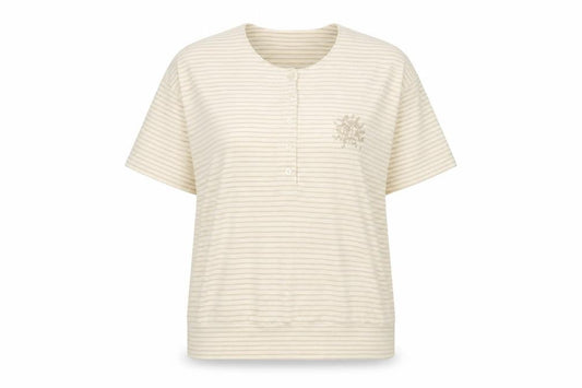 Womens UK Size 18 Berkertex Ivory Basic T-Shirt