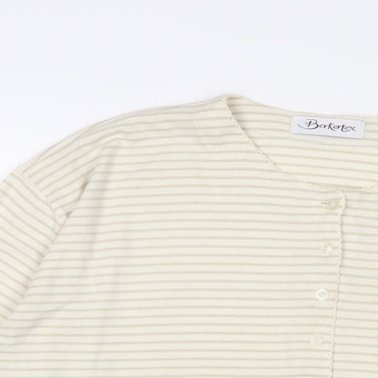 Womens UK Size 18 Berkertex Ivory Basic T-Shirt