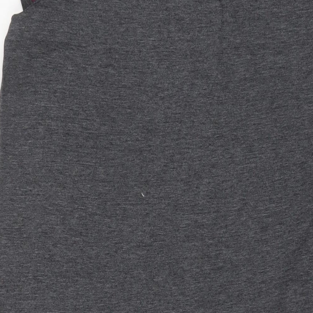 Love Cotton Womens Grey Solid Cotton Top Dress Size 12 - Sparkle