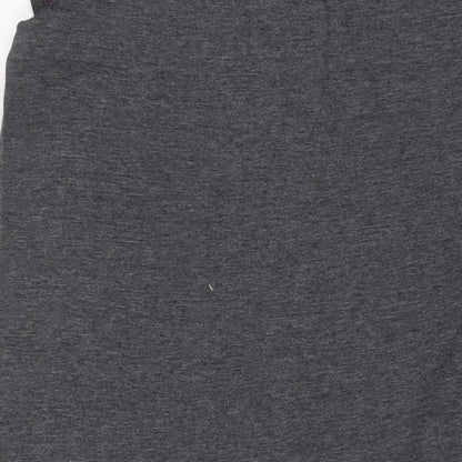 Love Cotton Womens Grey Solid Cotton Top Dress Size 12 - Sparkle