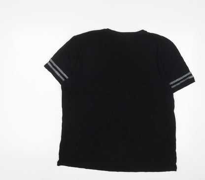 Mens UK Size L Boohoo Black  T-Shirt