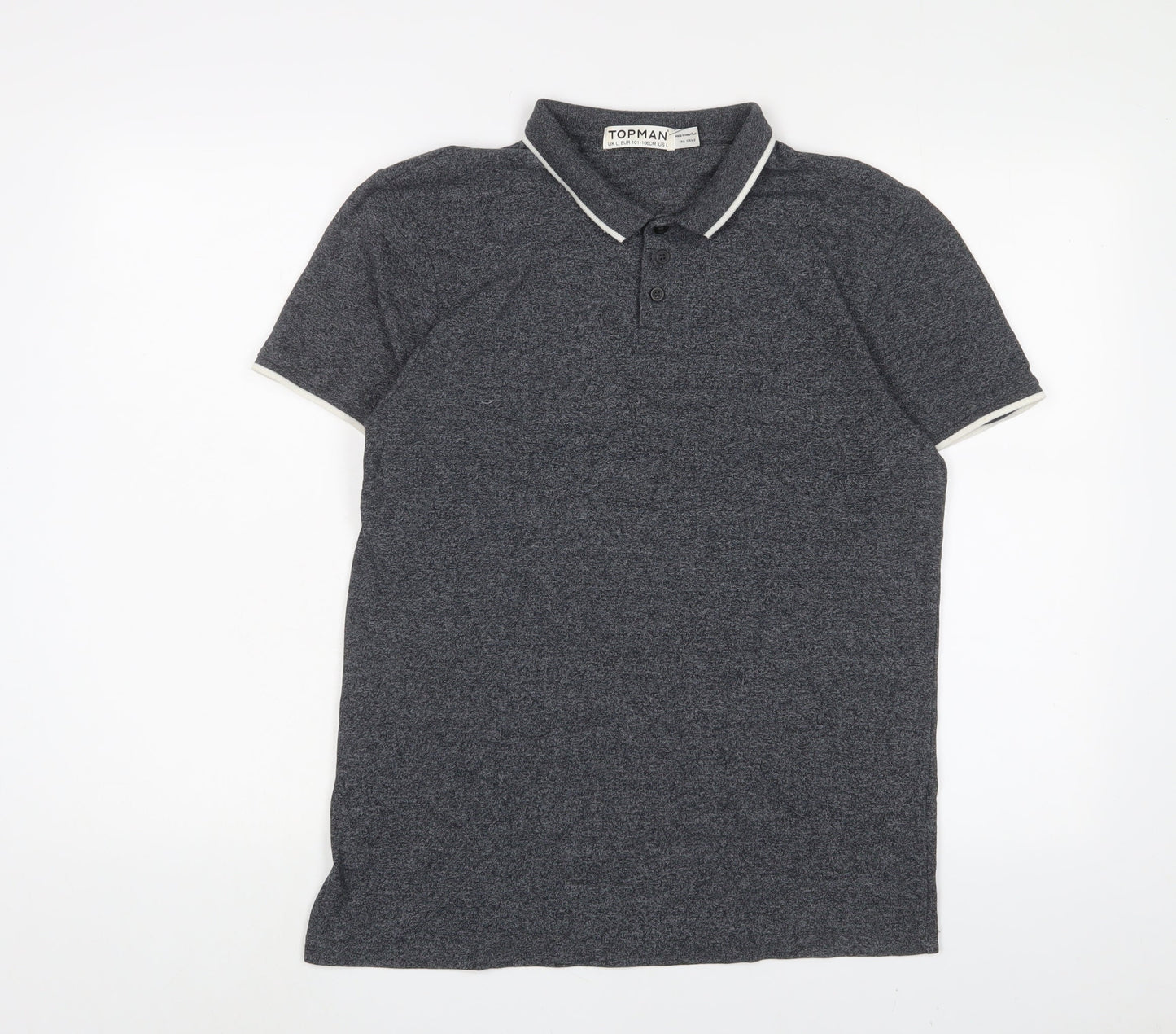 Mens UK Size L Topman Cotton Polo Shirt