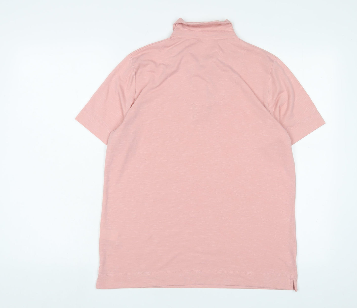 PENNY PLAIN Womens Pink Polyester Basic Polo Size 14 Collared