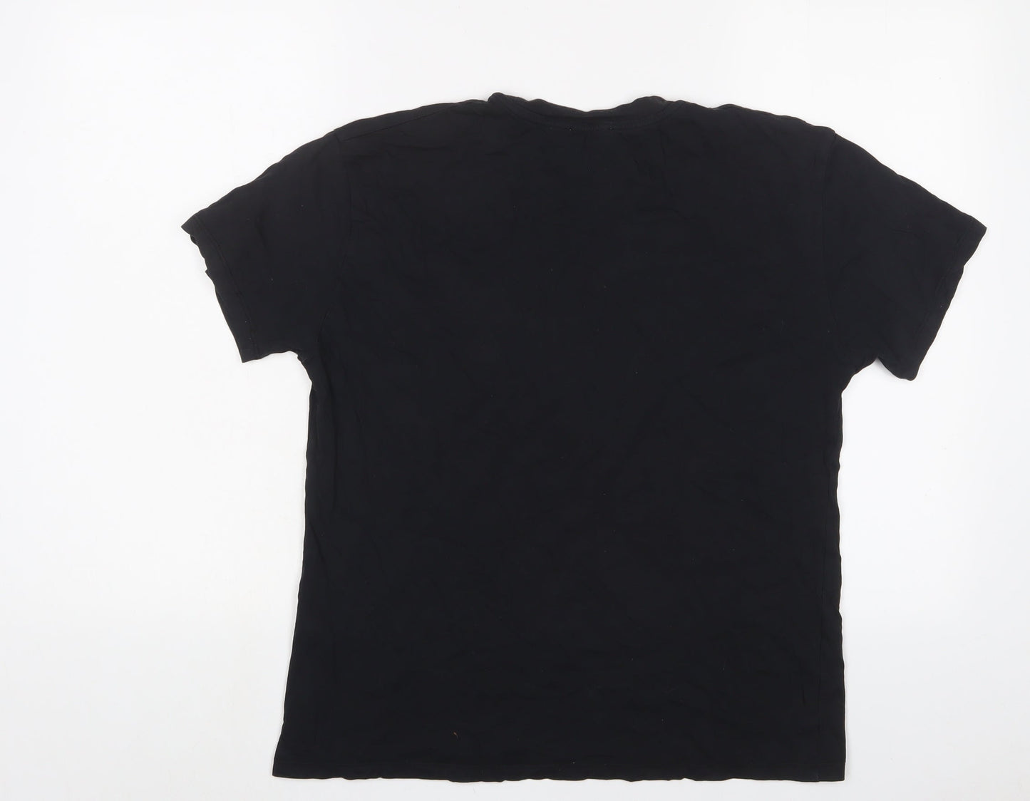 Womens UK Size 8 Topshop Black Basic T-Shirt