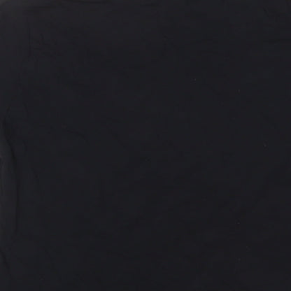 Womens UK Size 8 Topshop Black Basic T-Shirt