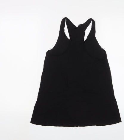 Womens UK Size 8 H&M Black Basic Tank