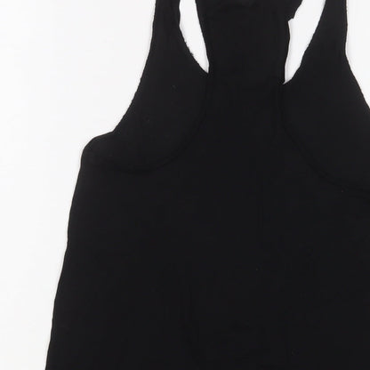 Womens UK Size 8 H&M Black Basic Tank