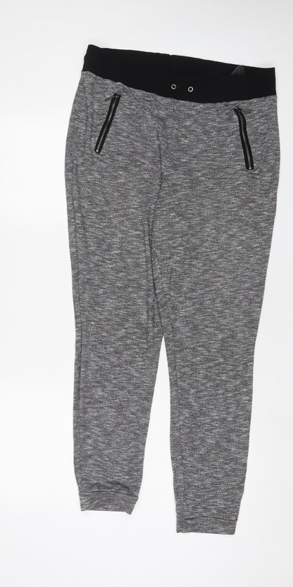 Womens UK Size 14 Marks and Spencer Regular Fit  Grey Trousers