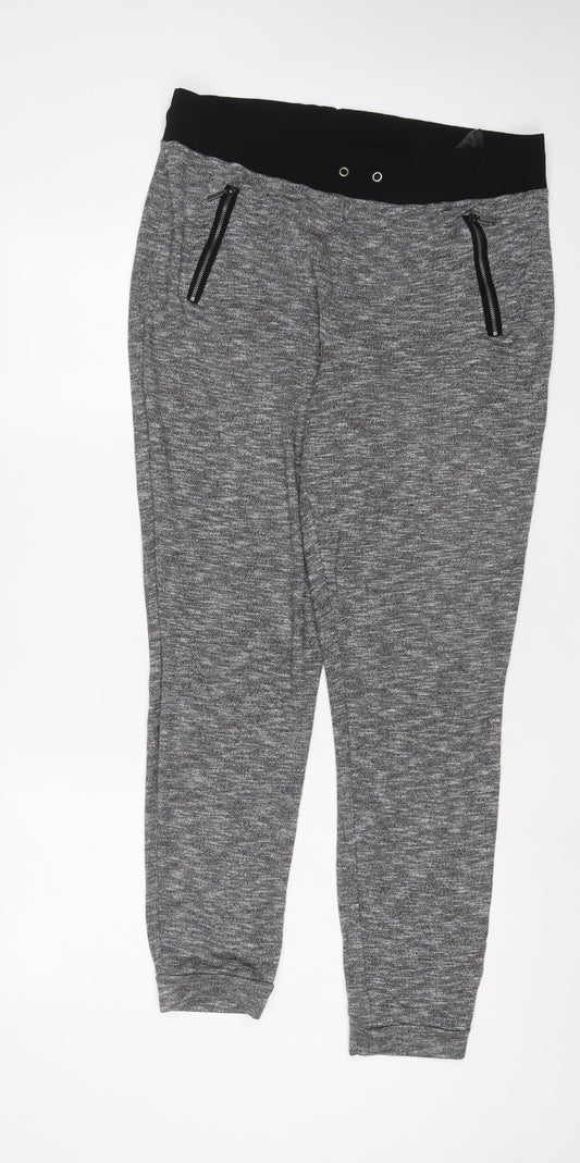 Womens UK Size 14 Marks and Spencer Regular Fit  Grey Trousers