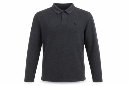 ASOS Mens Grey Cotton Polo Size M Collared Button - Logo, Embroidered