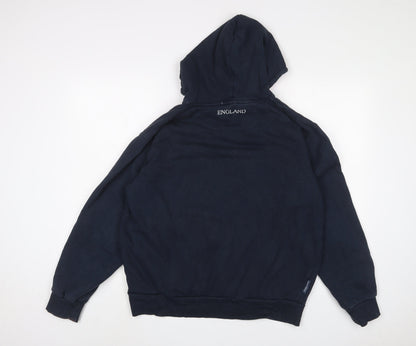 Mens UK Size L England Blue Pullover Hoodie