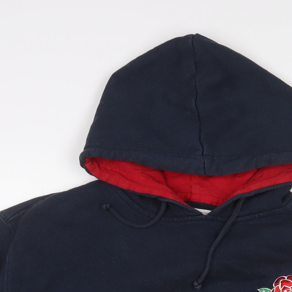 Mens UK Size L England Blue Pullover Hoodie