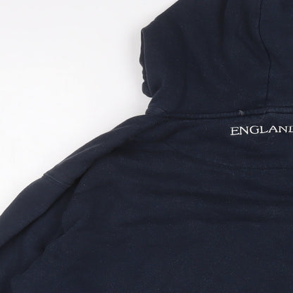 Mens UK Size L England Blue Pullover Hoodie