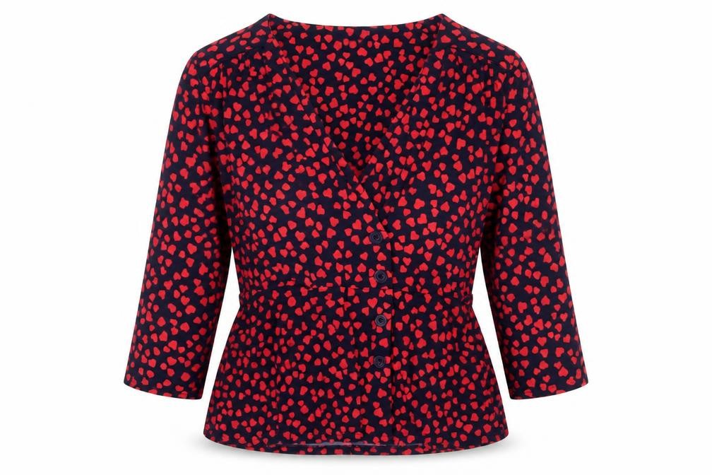 Womens UK Size L Oasis Blue Basic Button-Up