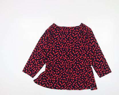 Womens UK Size L Oasis Blue Basic Button-Up