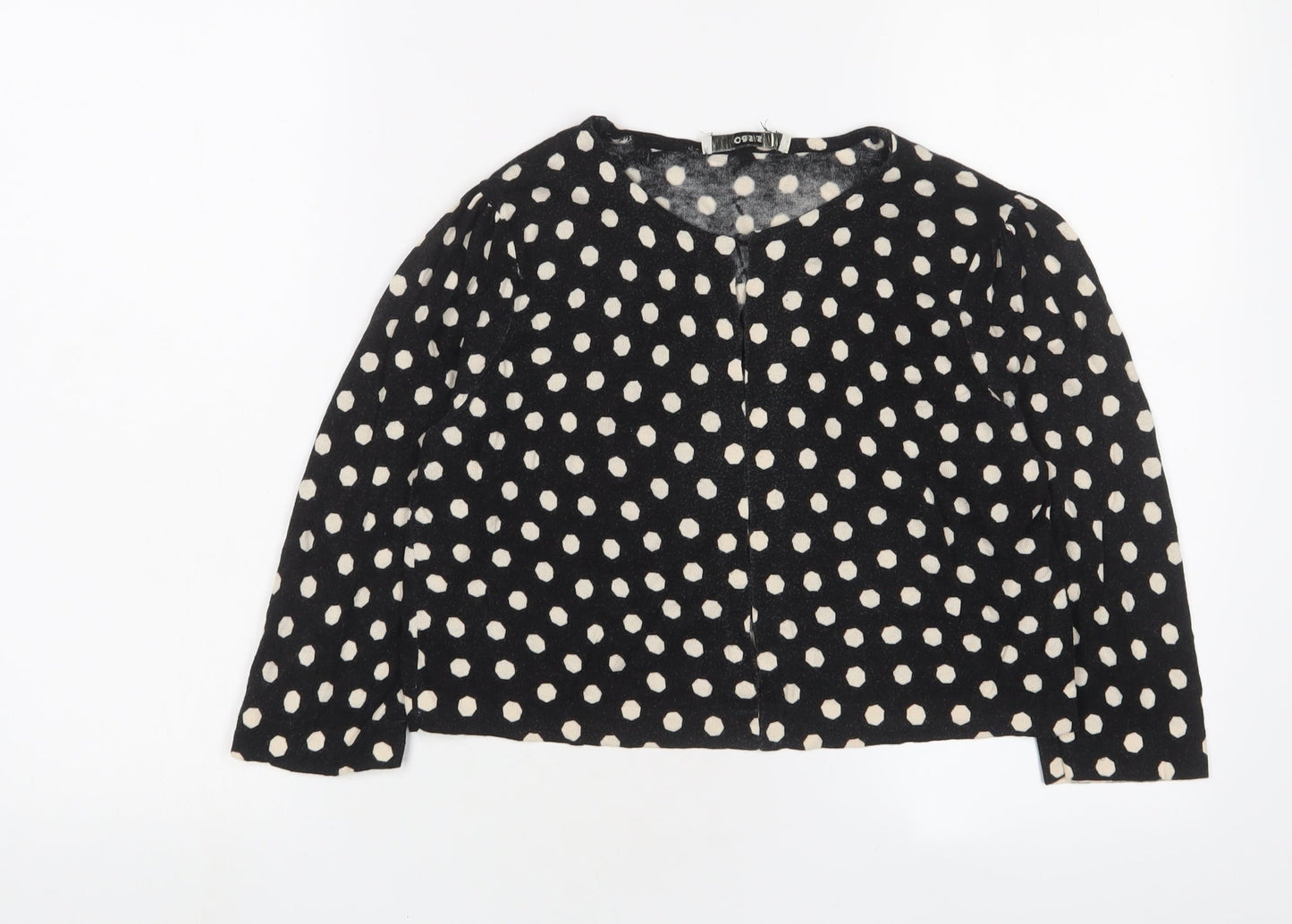 Womens UK Size S Oasis Black Cardigan Jumper