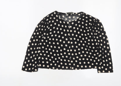 Womens UK Size S Oasis Black Cardigan Jumper