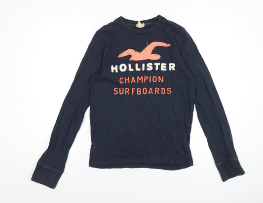 Mens UK Size S Hollister Blue  T-Shirt