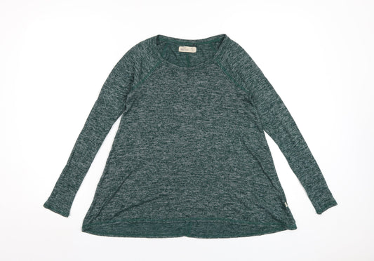 Womens UK Size XS Hollister Green Basic T-Shirt