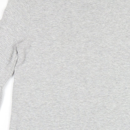 French Connection Womens Grey Viscose A-Line Size 10 Round Neck Pullover