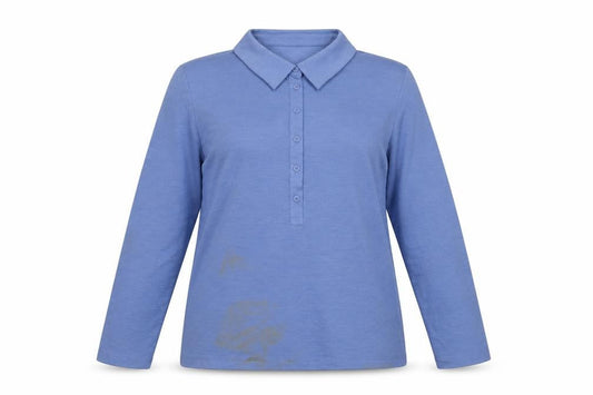 Womens UK Size 14 Autograph Blue Basic Polo