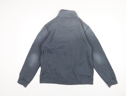 Mens UK Size M French Connection Blue Full Zip Sweatshirt