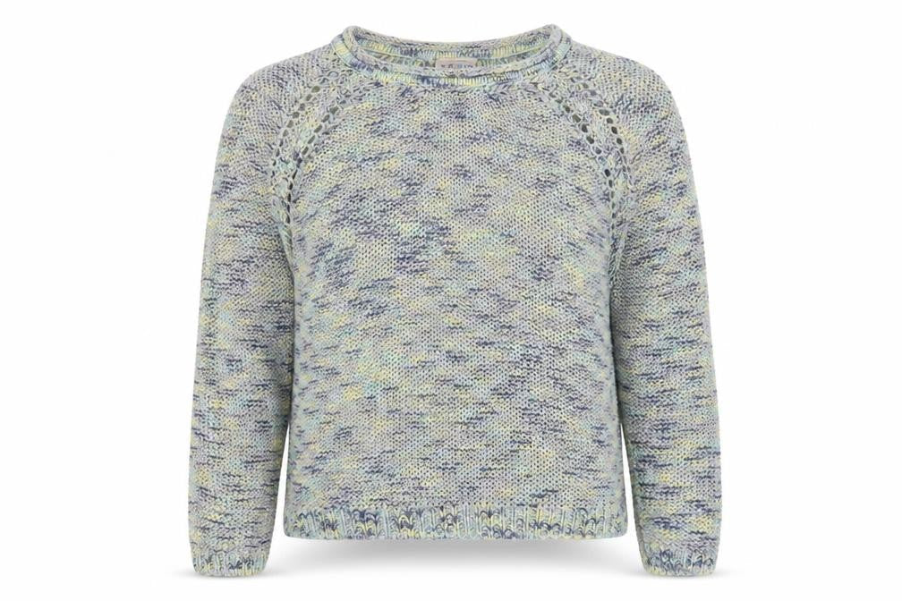 Womens UK Size 16 Indigo Multicoloured Pullover Jumper