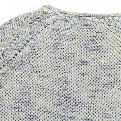 Womens UK Size 16 Indigo Multicoloured Pullover Jumper