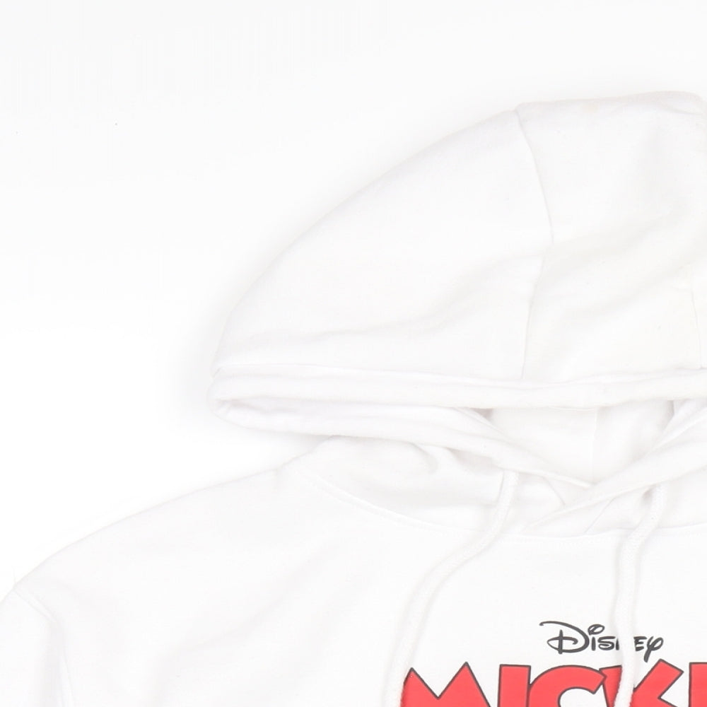 Womens UK Size 12 Disney White Pullover Hoodie