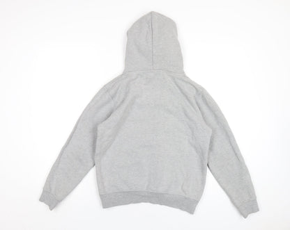 Leicester City F.C Boys Grey Cotton Pullover Hoodie Size 13-14 Years Pullover - Leicester City