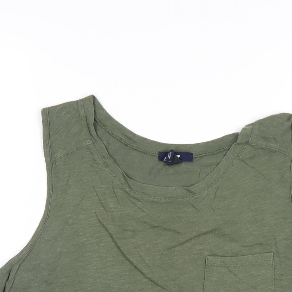 Womens UK Size M Gap Green Basic T-Shirt