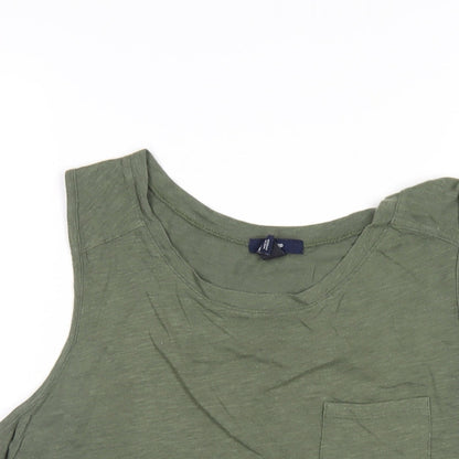 Womens UK Size M Gap Green Basic T-Shirt
