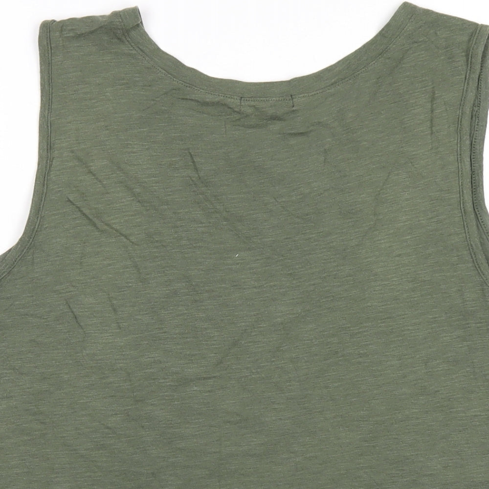 Womens UK Size M Gap Green Basic T-Shirt