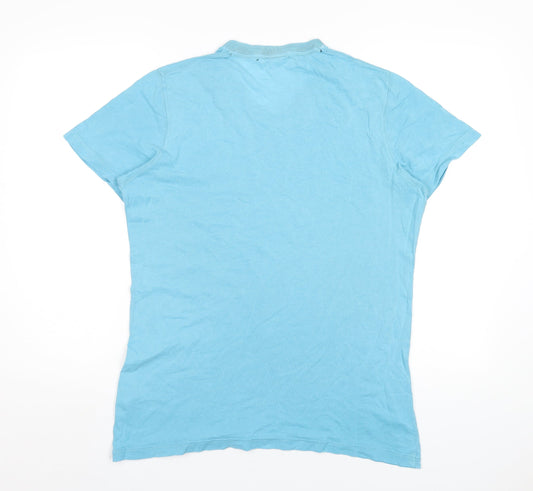 Mens UK Size M Hollister Blue  T-Shirt